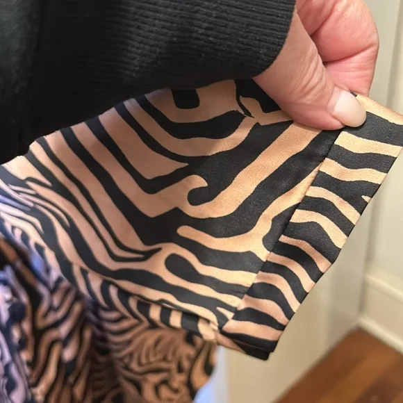 Boohoo Zebra Print Wrap Top Size 22 New With Tags - Picture 7 of 12